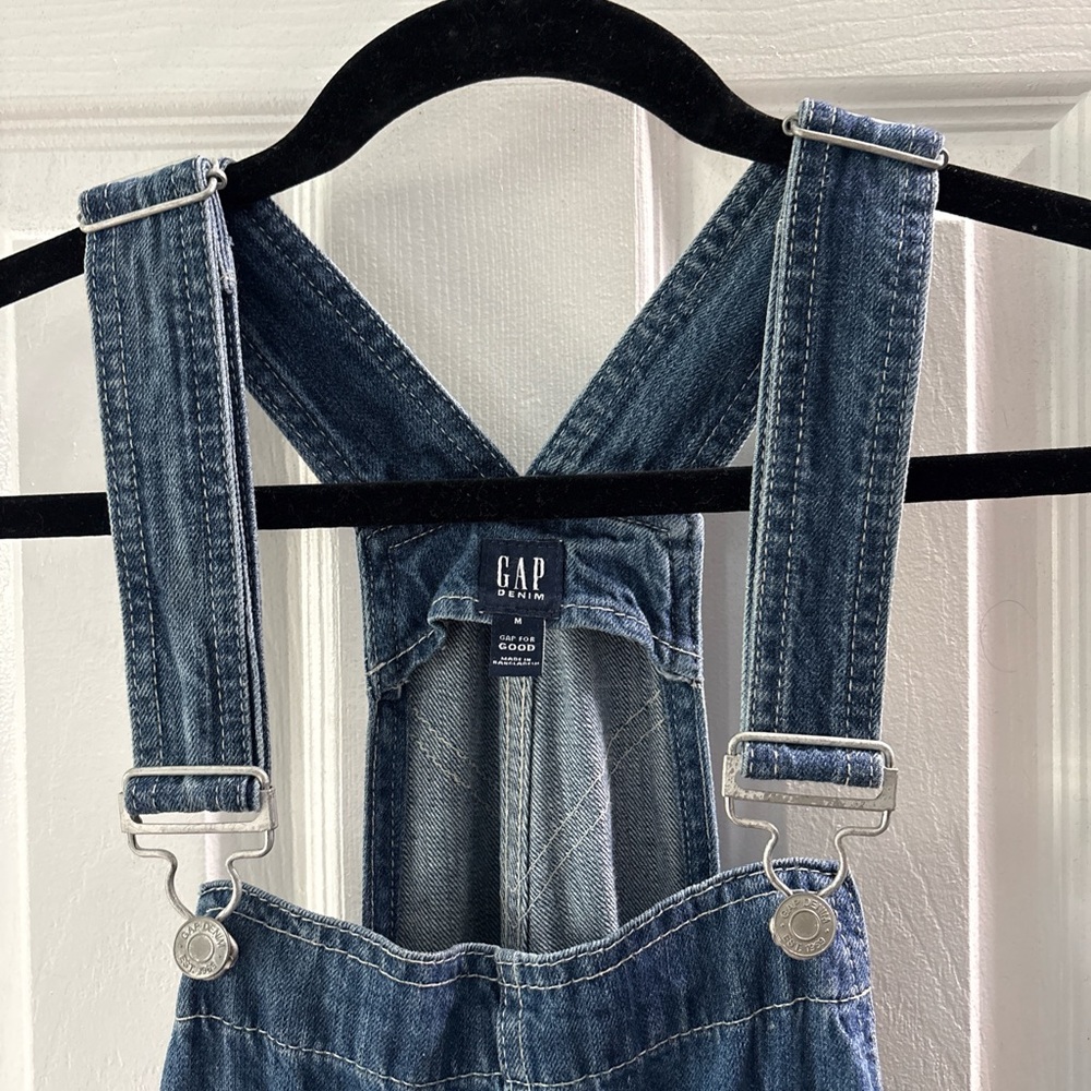 GAP Blue Denim Women's Overalls - Picture 4 of 12
